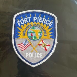 Fort Pierce Police Patch - Blue and Gold